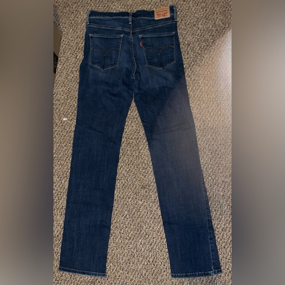 Levi's Dark Blue Shaping straight Denim Jeans women’s size 30 x 34 - Picture 7 of 8